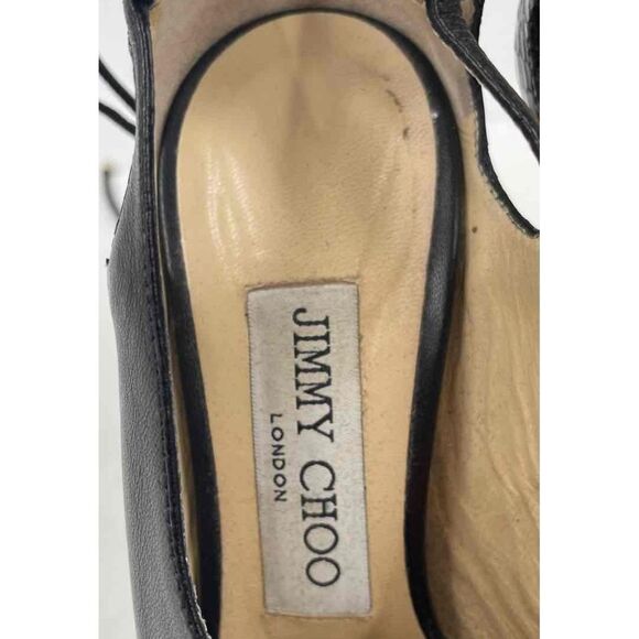 Authentic Jimmy Choo "SAYRA 100" Black Stiletto High Heel Booties Size EUR 36.5 - Picture 6 of 6